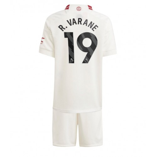 Dětský Fotbalový dres Manchester United Raphael Varane #19 2023-24 Třetí Krátký Rukáv (+ trenýrky)